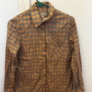 Burberry beige checker shirt